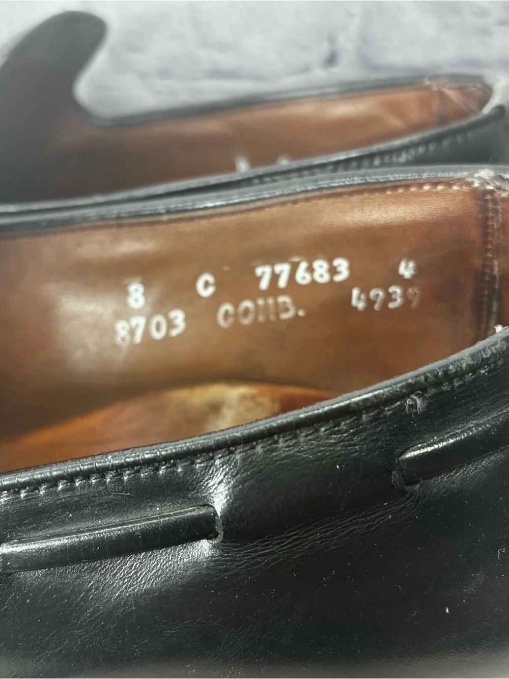 Vtg Allen Edmonds Old Money Ivy League Black Leather Tassel Preppy Loafers 8C